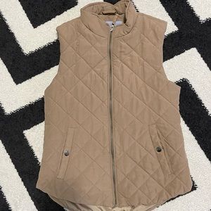 Laura Scott Women Quilted Vest Size S